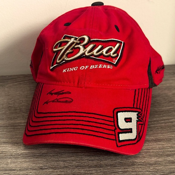 Budweiser #9 NASCAR Chase Authentics Kasey Kahne Adjustable Hat Autographed - Picture 1 of 8